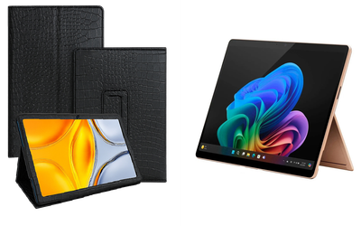 Чехол-подставка CRAYTON для Microsoft Surface Pro 10, Pro 11, Pro 11 X Elite – стиль, защита и ручная сборка, цвет Крокодил