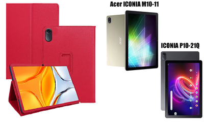 Чохол-підставка CRAYTON для Acer ICONIA M10-11, ICONIA P10-21Q – стиль, захист і ручна збірка, колір Малиновий