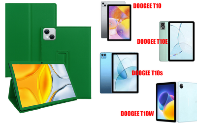 Чехол-подставка CRAYTON для DOOGEE T10, T10E, T10s, T10W – стиль, защита и ручная сборка, цвет Зеленый тм