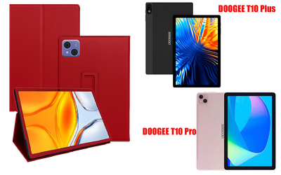 Чехол-подставка CRAYTON для DOOGEE T10 Plus, T10 Pro – стиль, защита и ручная сборка, цвет Красный