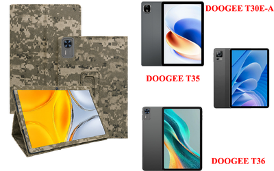 Чехол-подставка CRAYTON для DOOGEE T30E-A, T35, T36 – стиль, защита и ручная сборка, цвет Пиксель М14