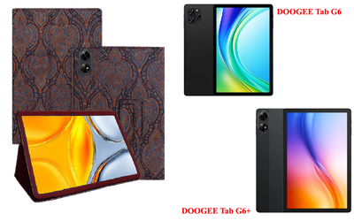 Чехол-подставка CRAYTON для DOOGEE Tab G6, DOOGEE Tab G6+ – стиль, защита и ручная сборка, цвет Пестрый