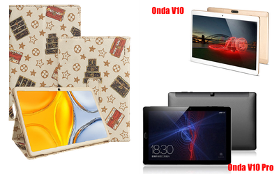 Чехол-подставка CRAYTON для Onda V10, V10 Pro – стиль, защита и ручная сборка, цвет Л белый