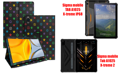 Чехол-подставка CRAYTON для Sigma mobile TAB A1025, A1025 X-treme 2 – стиль, защита и ручная сборка, цвет Л черный