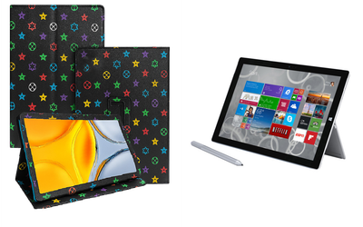 Чехол-подставка CRAYTON для Microsoft Surface Pro 2, Pro 3, Pro 4 – стиль, защита и ручная сборка, цвет Л черный