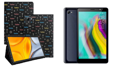 Чехол-подставка CRAYTON для Tecno Tab 7 P704a – стиль, защита и ручная сборка, цвет Фэшн черный