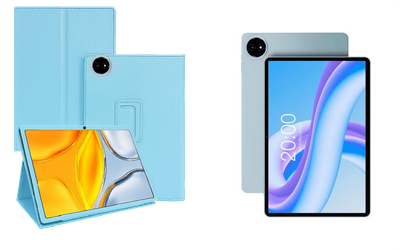 Чохол-підставка CRAYTON для Teclast M50 Plus – стиль, захист і ручна збірка, колір Блакитний