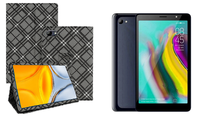 Чехол-подставка CRAYTON для Tecno Tab 7 P704a – стиль, защита и ручная сборка, цвет Клетка