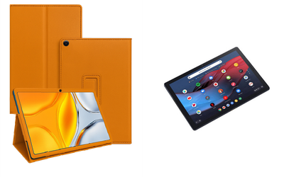 Чехол-подставка CRAYTON для Google Pixel Slate m3 – стиль, защита и ручная сборка, цвет Оранжевый