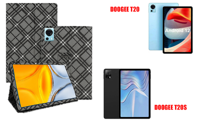 Чехол-подставка CRAYTON для DOOGEE T20, T20S – стиль, защита и ручная сборка, цвет Клетка