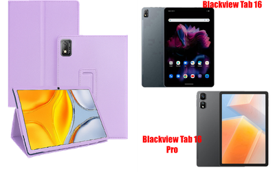 Чехол-подставка CRAYTON для Blackview Tab 16, Tab 16 Pro – стиль, защита и ручная сборка, цвет Фиолетовый