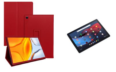 Чехол-подставка CRAYTON для Google Pixel Slate m3 – стиль, защита и ручная сборка, цвет Красный