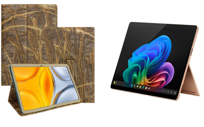 Чехол-подставка CRAYTON для Microsoft Surface Pro 10, Pro 11, Pro 11 X Elite – стиль, защита и ручная сборка, цвет Камыш