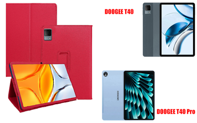 Чехол-подставка CRAYTON для DOOGEE T40, DOOGEE T40 Pro – стиль, защита и ручная сборка, цвет Малиновый