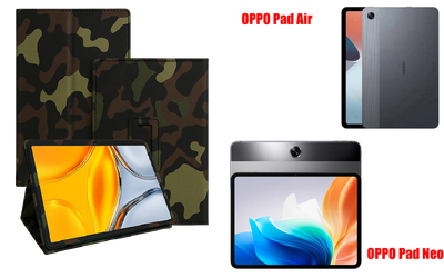 Чехол-подставка CRAYTON для OPPO Pad Air, Pad Neo – стиль, защита и ручная сборка, цвет Хаки тм