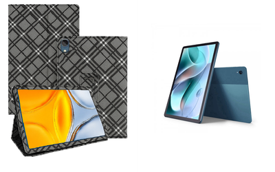 Чехол-подставка CRAYTON для Motorola Moto Tab G70 – стиль, защита и ручная сборка, цвет Клетка
