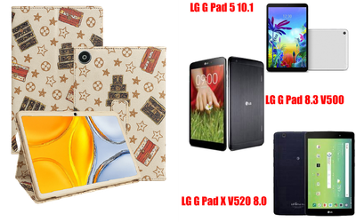 Чохол-підставка CRAYTON для LG G Pad 5 10.1, Pad 8.3, Pad X 8.0 – стиль, захист і ручна збірка, колір Луі білий