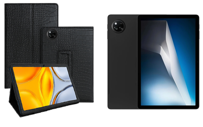 Чехол-подставка CRAYTON для DOOGEE Tab A9 Pro+ – стиль, защита и ручная сборка, цвет Крокодил
