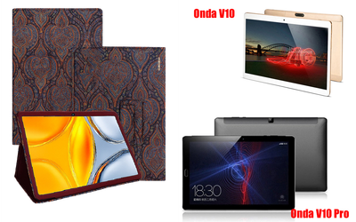 Чехол-подставка CRAYTON для Onda V10, V10 Pro – стиль, защита и ручная сборка, цвет Пестрый