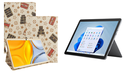 Чехол-подставка CRAYTON для Microsoft Surface Go, Go 2, Go 3 – стиль, защита и ручная сборка, цвет Л белый