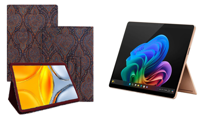 Чехол-подставка CRAYTON для Microsoft Surface Pro 10, Pro 11, Pro 11 X Elite – стиль, защита и ручная сборка, цвет Пестрый