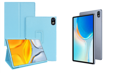 Чехол-подставка CRAYTON для Ulefone Tab W10 – стиль, защита и ручная сборка, цвет Голубой