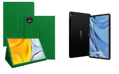 Чехол-подставка CRAYTON для DOOGEE T20 Ultra – стиль, защита и ручная сборка, цвет Зеленый тм