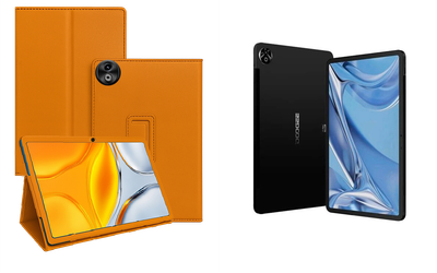 Чехол-подставка CRAYTON для DOOGEE T20 Ultra – стиль, защита и ручная сборка, цвет Оранжевый