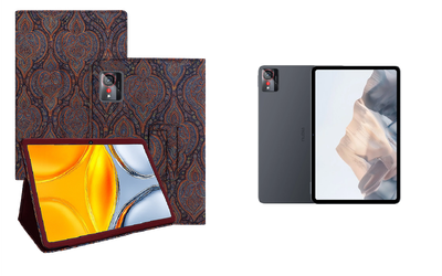 Чехол-подставка CRAYTON для ZTE Nubia Pad Pro – стиль, защита и ручная сборка, цвет Пестрый