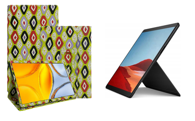 Чехол-подставка CRAYTON для Microsoft Surface Pro X – стиль, защита и ручная сборка, цвет Камни