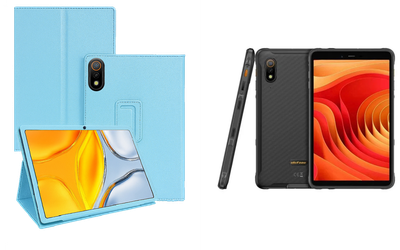 Чехол-подставка CRAYTON для Ulefone Armor Pad Lite, Armor Pad Pro – стиль, защита и ручная сборка, цвет Голубой