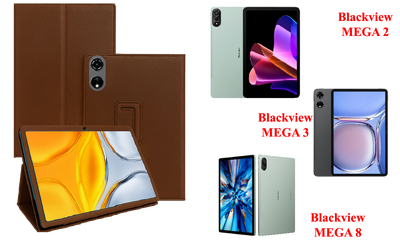 Чохол-підставка CRAYTON для Blackview MEGA 2, MEGA 3, MEGA 8 – стиль, захист і ручна збірка, колір Коричневий св