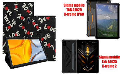 Чехол-подставка CRAYTON для Sigma mobile TAB A1025, A1025 X-treme 2 – стиль, защита и ручная сборка, цвет Лав