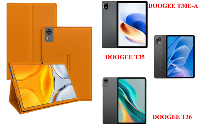 Чехол-подставка CRAYTON для DOOGEE T30E-A, T35, T36 – стиль, защита и ручная сборка, цвет Оранжевый