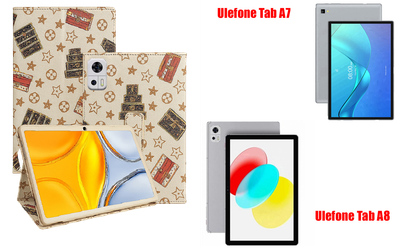 Чехол-подставка CRAYTON для Ulefone Tab A7, Tab A8 – стиль, защита и ручная сборка, цвет Л белый