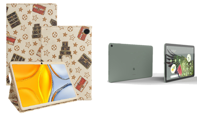 Чехол-подставка CRAYTON для Google Pixel Tablet 2023 – стиль, защита и ручная сборка, цвет Л белый