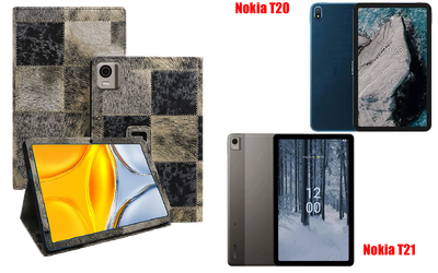 Чохол-підставка CRAYTON для Nokia T20, Nokia T21 – стиль, захист і ручна збірка, колір Хутро