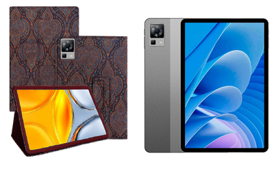 Чехол-подставка CRAYTON для DOOGEE T30, T30 Pro – стиль, защита и ручная сборка, цвет Пестрый