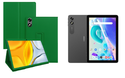 Чехол-подставка CRAYTON для UMIDIGI G2 Tab – стиль, защита и ручная сборка, цвет Зеленый тм