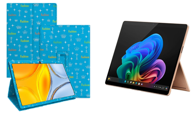 Чехол-подставка CRAYTON для Microsoft Surface Pro 10, Pro 11, Pro 11 X Elite – стиль, защита и ручная сборка, цвет Фэшн синий
