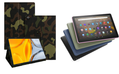 Чохол-підставка CRAYTON для Amazon Fire HD 10 (11th gen. 2021) – стиль, захист і ручна збірка, колір Хакі тм