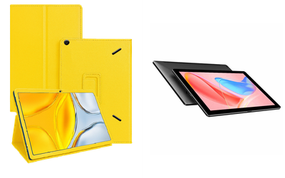 Чехол-подставка CRAYTON для Chuwi HiPad X, HiPad X (2020) – стиль, защита и ручная сборка, цвет Жёлтый
