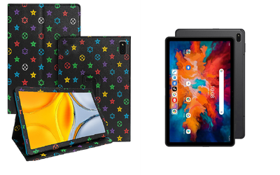 Чехол-подставка CRAYTON для Umidigi A11 TAB – стиль, защита и ручная сборка, цвет Л черный