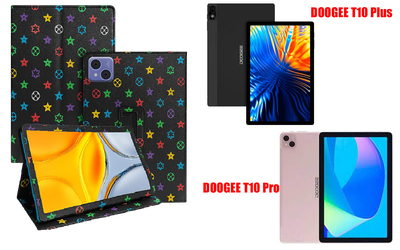 Чехол-подставка CRAYTON для DOOGEE T10 Plus, T10 Pro – стиль, защита и ручная сборка, цвет Л черный