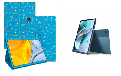 Чехол-подставка CRAYTON для Motorola Moto Tab G70 – стиль, защита и ручная сборка, цвет Фэшн синий