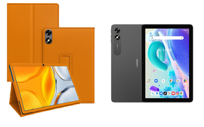 Чехол-подставка CRAYTON для UMIDIGI G2 Tab – стиль, защита и ручная сборка, цвет Оранжевый
