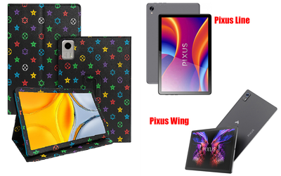 Чехол-подставка CRAYTON для Pixus Line, Pixus Wing – стиль, защита и ручная сборка, цвет Л черный