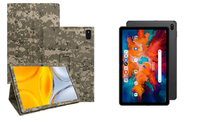 Чехол-подставка CRAYTON для Umidigi A11 TAB – стиль, защита и ручная сборка, цвет Пиксель М14