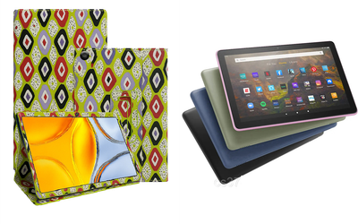 Чехол-подставка CRAYTON для Amazon Fire HD 10 (11th gen. 2021) – стиль, защита и ручная сборка, цвет Камни