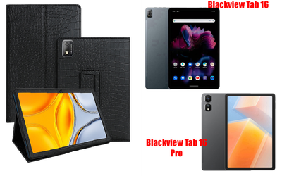 Чехол-подставка CRAYTON для Blackview Tab 16, Tab 16 Pro – стиль, защита и ручная сборка, цвет Крокодил